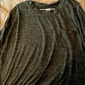 Dark grey long sleeve with pocket